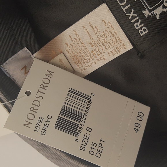 Brixton Ashland Cap Canvas Hat Grey Small NEW - Picture 11 of 13